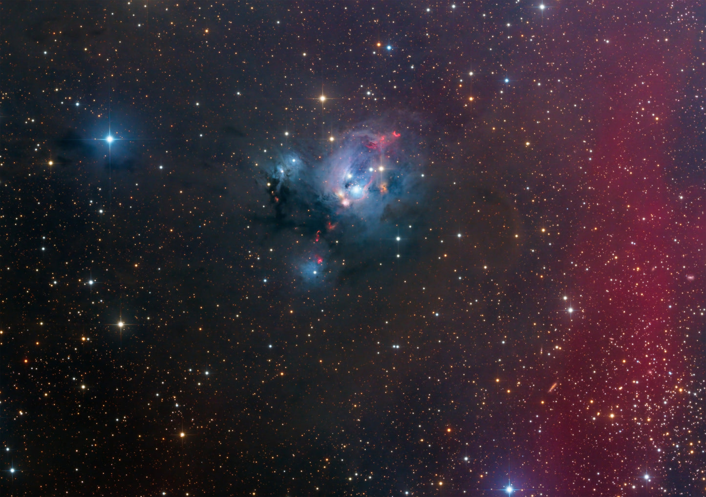Print- Fire and Smoke (NGC 7129)